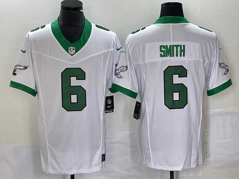 Men's Philadelphia Eagles #6 DeVonta Smith White 2023 F.U.S.E. Vapor Untouchable Limited Jersey,We sell and wholesale Men's Philadelphia Eagles #6 DeVonta Smith White 2023 F.U.S.E. Vapor Untouchable Limited Jersey on line form chian!